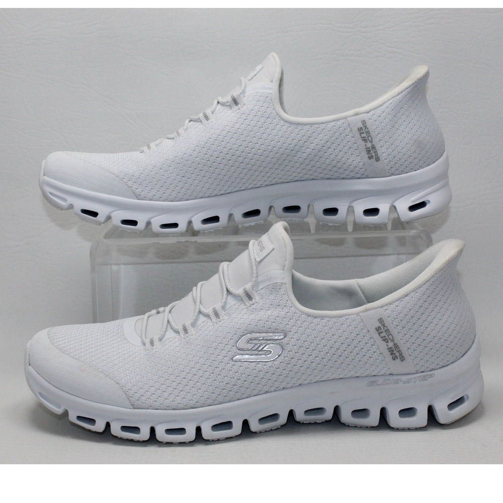 Skechers Slip-ins Glide-Step Altura White Womens Sneakers 104547 Size 8.5